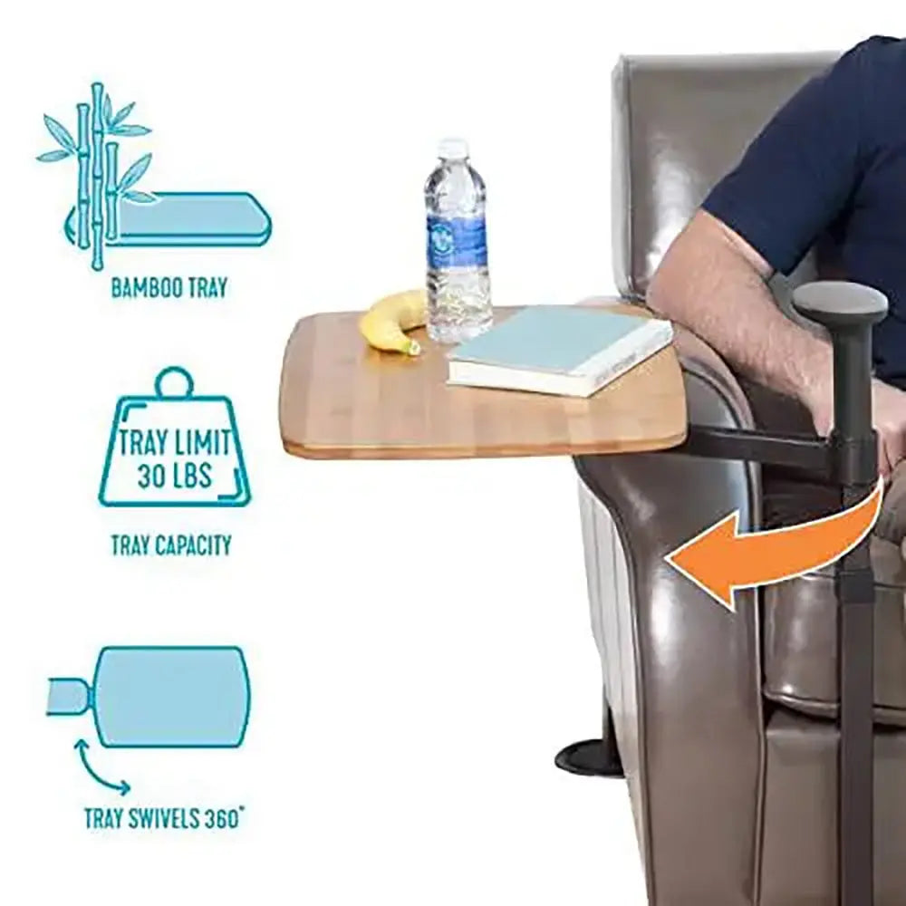 Stander Omni Tray Table standing handle and tray table